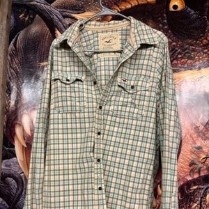 Hollister dress shirt flannel XL